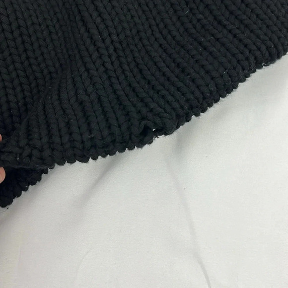 Milly New Women’s Large Black Cropped Italian Pullover Sweater - Picture 9 of 10